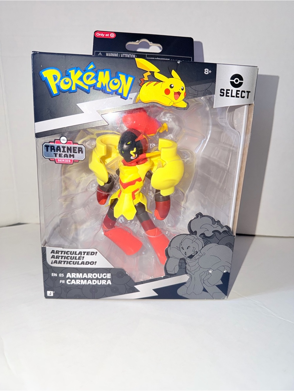 Select Trainer Team Armaduroge / Carmadura Action Figure - Yellow & Red